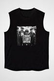 N.W.A Baskılı Unisex Siyah Kolsuz Tişört