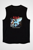 N.W.A Baskılı Unisex Siyah Kolsuz Tişört