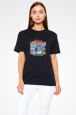 N.W.A Baskılı Unisex Siyah Tişört