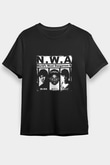 N.W.A Baskılı Unisex Siyah Tişört