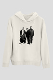 N.W.A Beyaz Unisex Kapüşonlu Sweatshirt