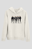 N.W.A Beyaz Unisex Kapüşonlu Sweatshirt