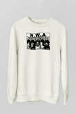 N.W.A Beyaz Unisex Sweatshirt