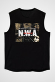 N.W.A Siyah Unisex Kolsuz Tişört