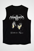 Nargaroth Baskılı Unisex Siyah Kolsuz Tişört - Tshirt