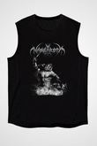 Nargaroth Baskılı Unisex Siyah Kolsuz Tişört - Tshirt