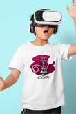Nargile Baskılı Beyaz Unisex Çocuk Tişört