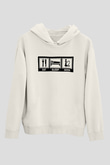 Nargile Beyaz Unisex Kapşonlu Sweatshirt