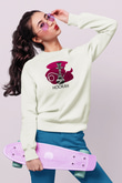 Nargile Beyaz Unisex Sweatshirt