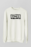 Nargile Beyaz Unisex Sweatshirt