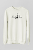 Nargile Beyaz Unisex Sweatshirt