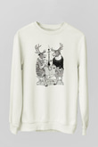 Nargile Beyaz Unisex Sweatshirt