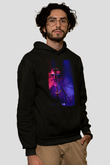 Nargile Siyah Unisex Kapüşonlu Sweatshirt