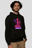 Nargile Siyah Unisex Kapüşonlu Sweatshirt
