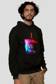 Nargile Siyah Unisex Kapüşonlu Sweatshirt