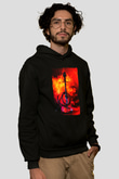 Nargile Siyah Unisex Kapüşonlu Sweatshirt