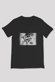 Nargile Siyah Unisex V Yaka Tişört T-Shirt