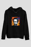 Nas Baskılı Unisex Siyah Hoodie