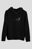 Nas Siyah Unisex Kapüşonlu Sweatshirt