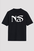 Nas Siyah Unisex Oversize Tişört T-Shirt