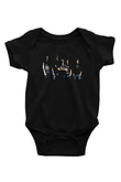 Neaera Baskılı Unisex Siyah Bebek Body - Zıbın