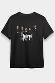 Neaera Baskılı Unisex Siyah Tişört - Tshirt