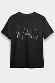 Neaera Baskılı Unisex Siyah Tişört - Tshirt