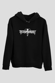 Necrophagist Baskılı Unisex Siyah Kapüşonlu Sweatshirt