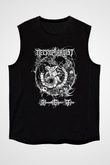 Necrophagist Baskılı Unisex Siyah Kolsuz Tişört - Tshirt