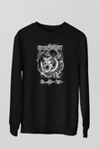 Necrophagist Baskılı Unisex Siyah Sweatshirt