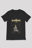 Necrophagist Baskılı Unisex Siyah V Yaka Tişört - Tshirt