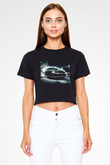 Need for Speed Siyah Crop Top Tişört