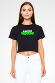 Need for Speed Siyah  Crop Top Tişört
