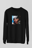 Nelly Baskılı Unisex Siyah Sweatshirt