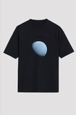 Neptün Fotoğraf Baskılı Unisex Oversize Tişört - Tshirt