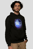 Neptün Siyah Unisex Hoodie