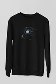 Neptün Siyah Unisex Sweatshirt