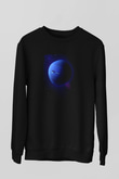 Neptün Siyah Unisex Sweatshirt