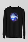 Neptün Siyah Unisex Sweatshirt