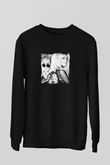 Nervo Baskılı Unisex Siyah Sweatshirt