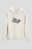 Neuschwanstein Şatosu Beyaz Unisex Hoodie