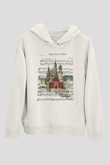 Neuschwanstein Şatosu Beyaz Unisex Kapşonlu Sweatshirt