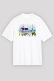 Neuschwanstein Şatosu Beyaz Unisex Tişört T-Shirt - TişörtFabrikası