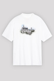 Neuschwanstein Şatosu Beyaz Unisex Tişört T-Shirt - TişörtFabrikası