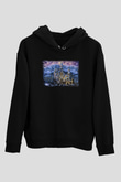 Neuschwanstein Şatosu Siyah Unisex Hoodie