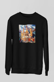 Neuschwanstein Şatosu Siyah Unisex Sweatshirt