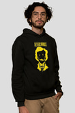 Nevermore Baskılı Unisex Siyah Kapüşonlu Sweatshirt