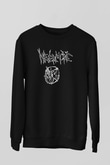 Nevermore Baskılı Unisex Siyah Sweatshirt