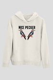 Nice PeckerBeyaz  Unisex Hoodie