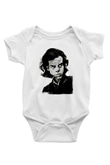 Nick Cave Baskılı Beyaz Unisex Bebek Body - Zıbın